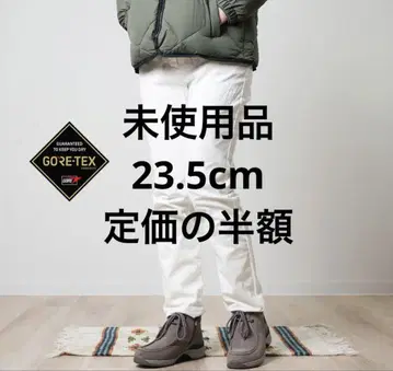 [ GORE-TEX ] 마드라스 워크 가죽 숏부츠 23.5cm