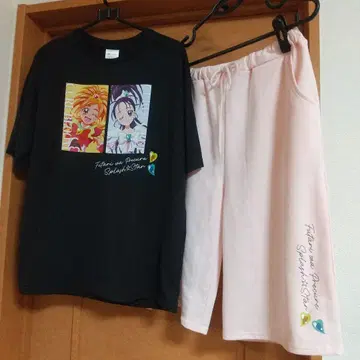 빛의 전사 프리큐어 여성용 룸웨어 L 사이즈 블랙