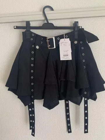 jouetie 블랙 미니 치마바지 벨트 포함 미사용 새상품