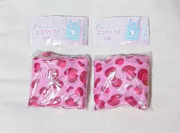 헬로키티 에코백 가챠가챠 레오파드 GAL 2개 세트