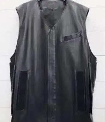 stein (슈타인) FAKE LEATHER VEST Black