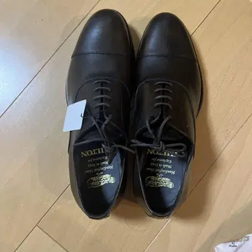 프랑스제 다크 브라운 가죽 드레스 신발 K125.5cm Hilton