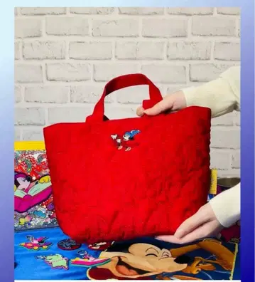 Disney THE MARKET 한정판 RED 런치 토트백