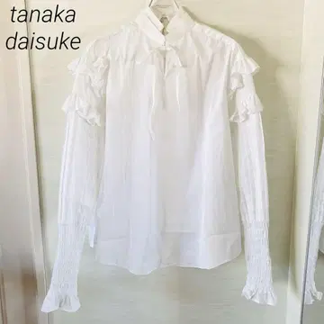 TanakaDaisuke 핀턱 프릴 블라우스