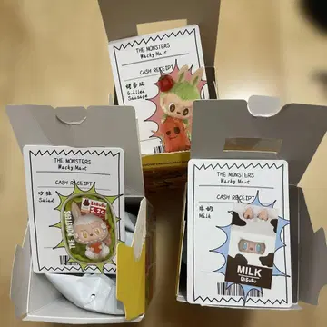 와키마트 라부부 LABUBU 봉제 인형 피규어 샐러드 밀크