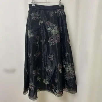 AMERI FLOWER ORGANDY FLARE SKIRT