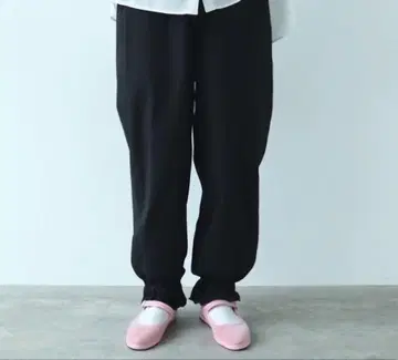 미사용 택 포함 뷔르데사봉 레이스 팬츠 블랙