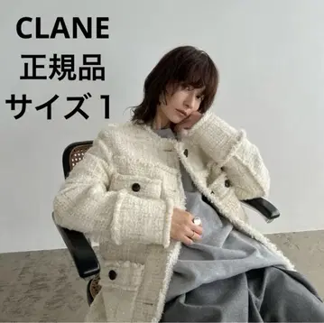CLANE 노 컬러 트위드 재킷