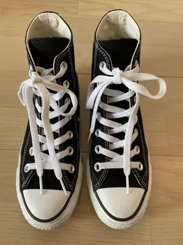 CONVERSE ALL STAR 블랙 하이컷 스니커즈