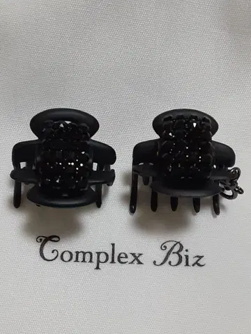 Complex Biz 더블 크리스탈 메쉬 휘핑 클립 2개 세트