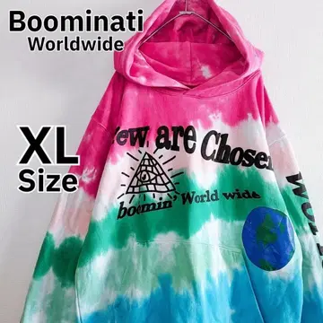 Boominati 맨투맨 후드티 타이다이 패턴 XL 긴팔 후디