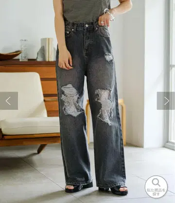 Kastane 레이스 데님 팬츠