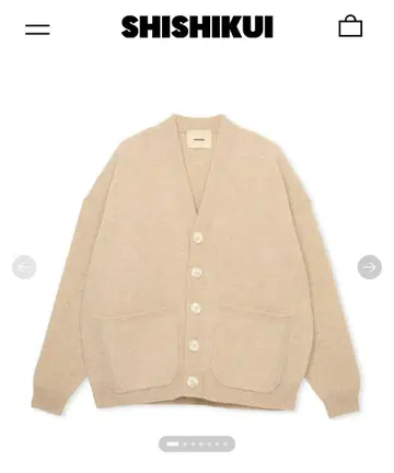 미사용 새상품 SHISHIKUI 가디건 Oji / BEIGE