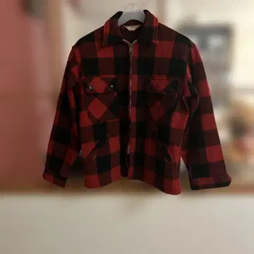 Penney's 빨검 체크 플란넬 자켓 vintage 70's