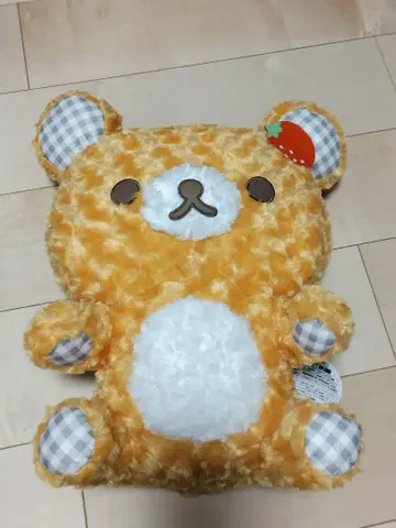리락쿠마 로즈체크 봉제 인형 XL
