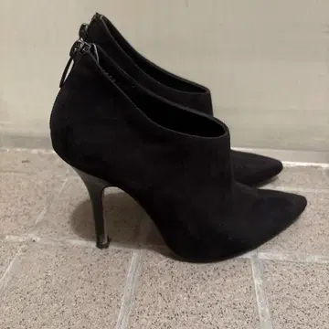 블랙 스웨이드 부티 하이힐 코멕스 23