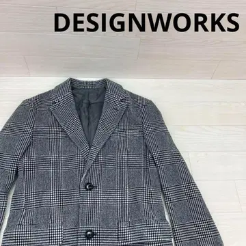 DESIGNWORKS 디자인웍스 체크 체스터 코트