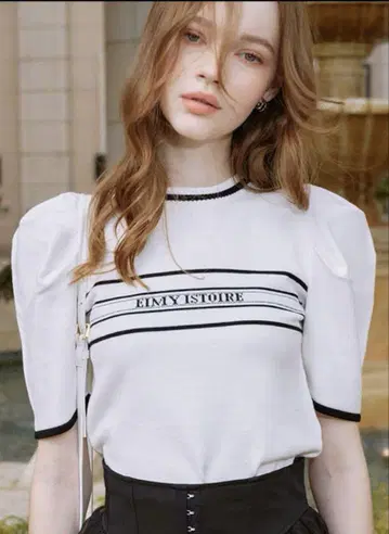 EIMY ISTORE 퍼프 슬리브 상의