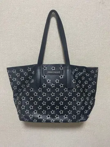 JIMMY CHOO 블랙 별 패턴 토트백