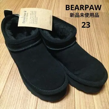 새상품 인기 BEARPAW 블랙 어그 부츠 23 통굽 부츠 방수