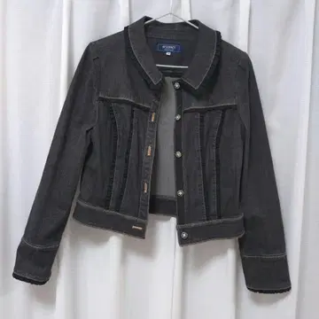 엠즈 그레이시 꽃 버튼 데님 자켓 블랙 38