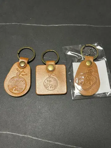 tacica 가죽 키링 3세트