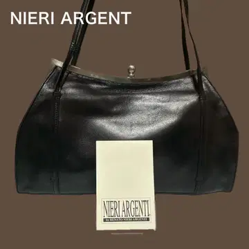 NIERI ARGENT 블랙 포멀 백 이탈리아제 천연 가죽