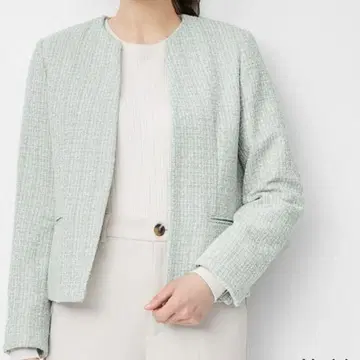 미사용 새상품 GU 트위디 노카라 자켓