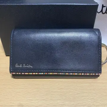 폴 스미스 블랙 가죽 키케이스