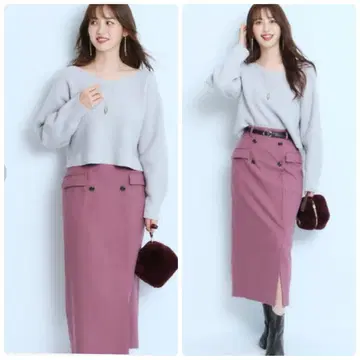 2024aw JUSGLITTY 벨트 스커트