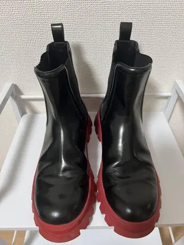 레어 DSQUARED2 블랙 Tank Rain 첼시 부츠