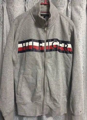 TOMMY HILFIGER 그레이 후드 맨투맨 L