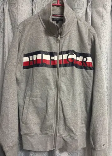 TOMMY HILFIGER 그레이 후드 맨투맨 L