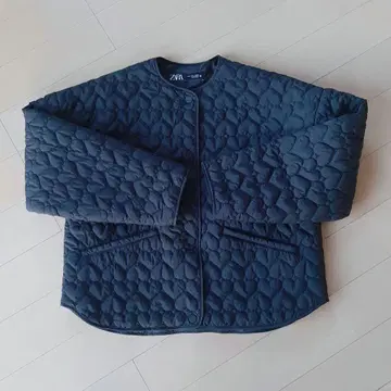 ZARA 하트 무늬 퀼팅 자켓 블랙 S