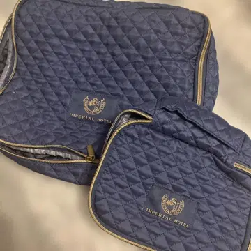 IMPERIAL HOTEL 네이비 파우치 세트