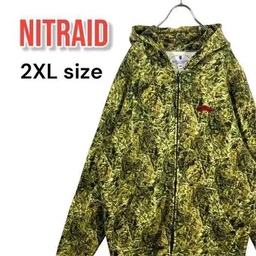 [레어] NITRAID 나이트레이드 리얼위드 후드티 2XL 일본제