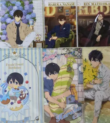 Free! Birthday 클리어 파일 6장 세트