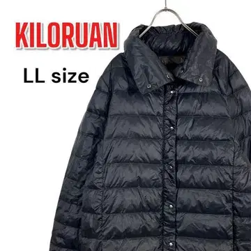 KILORUAN 다운 자켓 LL 사이즈 블랙 숄카라 하이넥