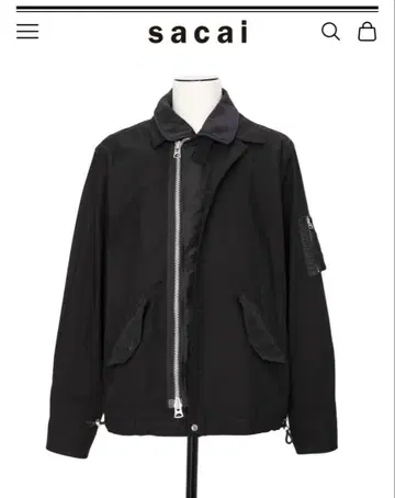 sacai 코튼 나일론 옥스포드 블라존 사카이