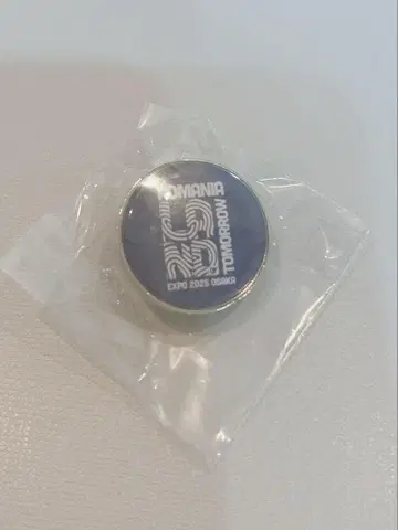 오사카 간사이 만국박람회 루마니아 만박 파빌리온 핀 배지 루마니아관