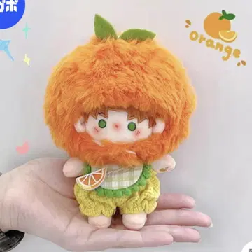 봉제 인형 머리띠 오렌지 15cm