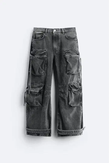 ZARA 포켓 UTILITY 데님 팬츠 36 M 사이즈 완판템 Y2K