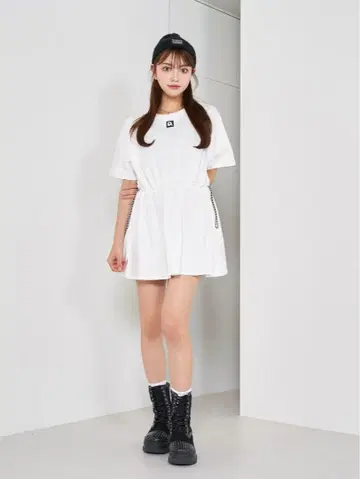 다리치 허리 코드 빅 T셔츠