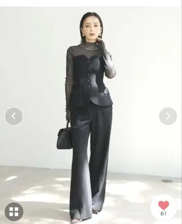 아뉴앙스 울 뷔스티에 셋업