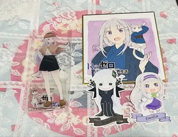 선샤인 리제로 아크릴 스탠드 에밀리아 색지 스티커