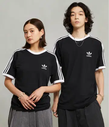 adidas 래글런 슬리브 T셔츠 블랙