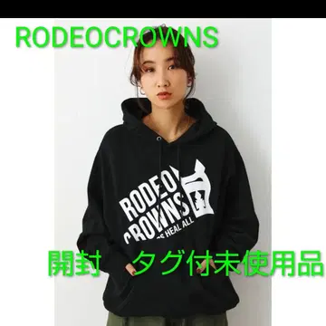 RODEO CROWNS 블랙 후드티 FREE 사이즈 미사용 새상품