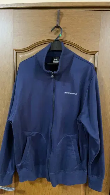 언더아머 네이비 풀 집업 저지 XL