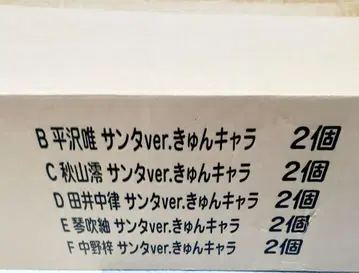 케이온 큥캐러 산타ver 피규어 세트