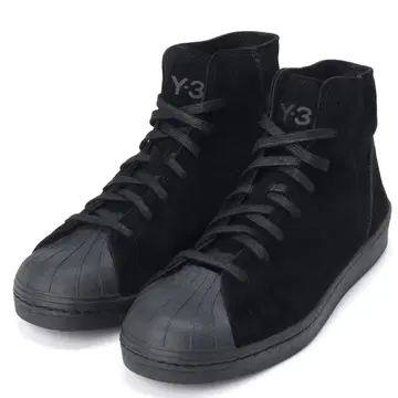 Y-3 KURO PRO MODEL 하이컷 스니커즈 스웨이드 블랙